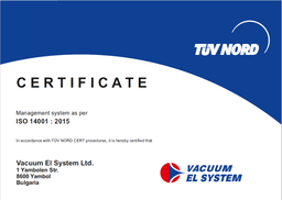 Сертификат ISO 14001