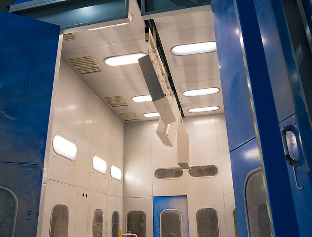 Powder coating line